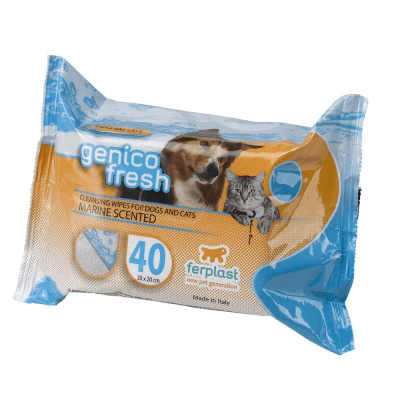 GENICO FRESH DOG/CAT MARINEx40 -мокри кърпички за куче и котки с морски аромат