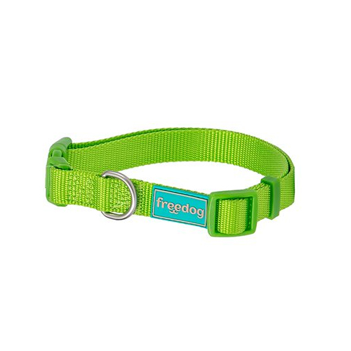 Basic Nylon Collar GREEN lime 10mm - нашийник 10mm*20/35cm - зелен