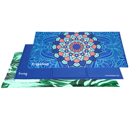 FreeDog Cool Bed Mandala 50 x 40cm 100% Recycled - охлаждащо легло с пяна - мандала 50x40cm
