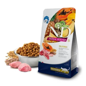 N&D TROPICAL CAT NEUTERED LAMB 1.5 KG