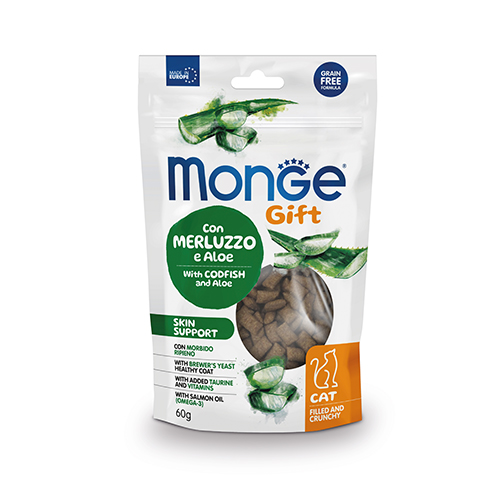 GIFT CAT CRUNCHY Skin support 60g - с треска и алое
