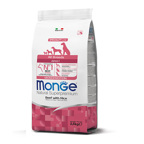 4947 MONO DOG ADULT BEEF 2.5KG - с ТЕЛЕШКО за КУЧЕТА