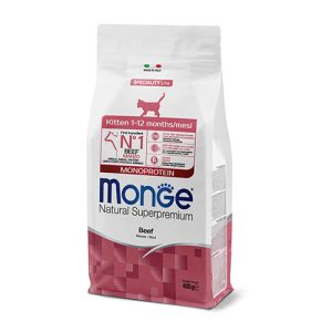 MONO CAT KITTEN BEEF 0.4KG - с ТЕЛЕШКО за КОТКИ