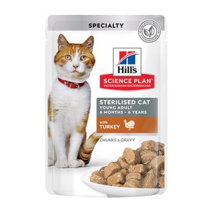 SP Cat ПАУЧ  POUCH Sterilised TURKEY 12x85g  ПУЕШКО КОТКА