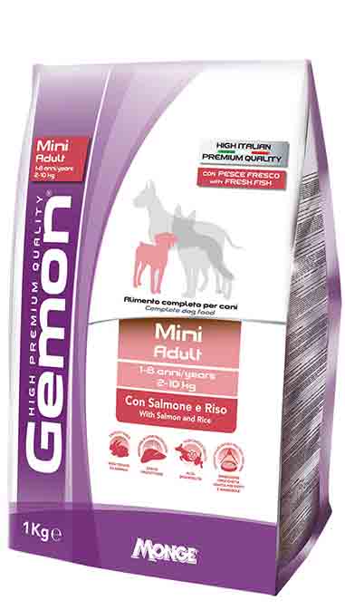 GEMON DOG MIni Adult Salmon&Rice 20kg-мини със сьомга и ориз /куче/