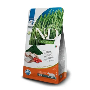 N&D CAT SPIRULINA HERRING ADULT 1,5 KG