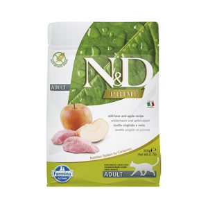 N&D PRIME CAT BOAR&APPLE ADULT 300G