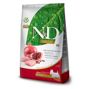 N&D PRIME DOG ADULT MINI 800G CHICKEN &POMEGR.