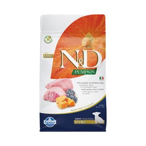 N&D DOG PUPPY MINI PUMPKIN 800G куче,тиква с агнешко и боровинки