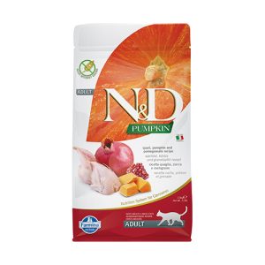 N&D CAT ADULT PUMPKIN 1.5kg коте,тиква с пъдпъдък и нар