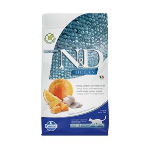 N&D CAT OCEAN ADULT PUMPKIN 1.5kg коте,тиква с херинга и портокал