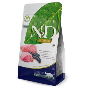 N&D PRIME CAT ADULT 5KG LAMB & BLUEBERRY