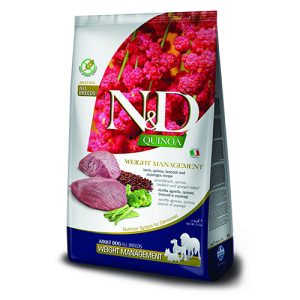 N&D DOG QUINOA WEIGHT LAMB & BROC. AD MED & MAXI 7 KG с агнешко и броколи