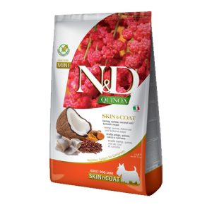 N&D DOG QUINOA Skin&Coat AD MINI 7 KG HERRING & COCONUT