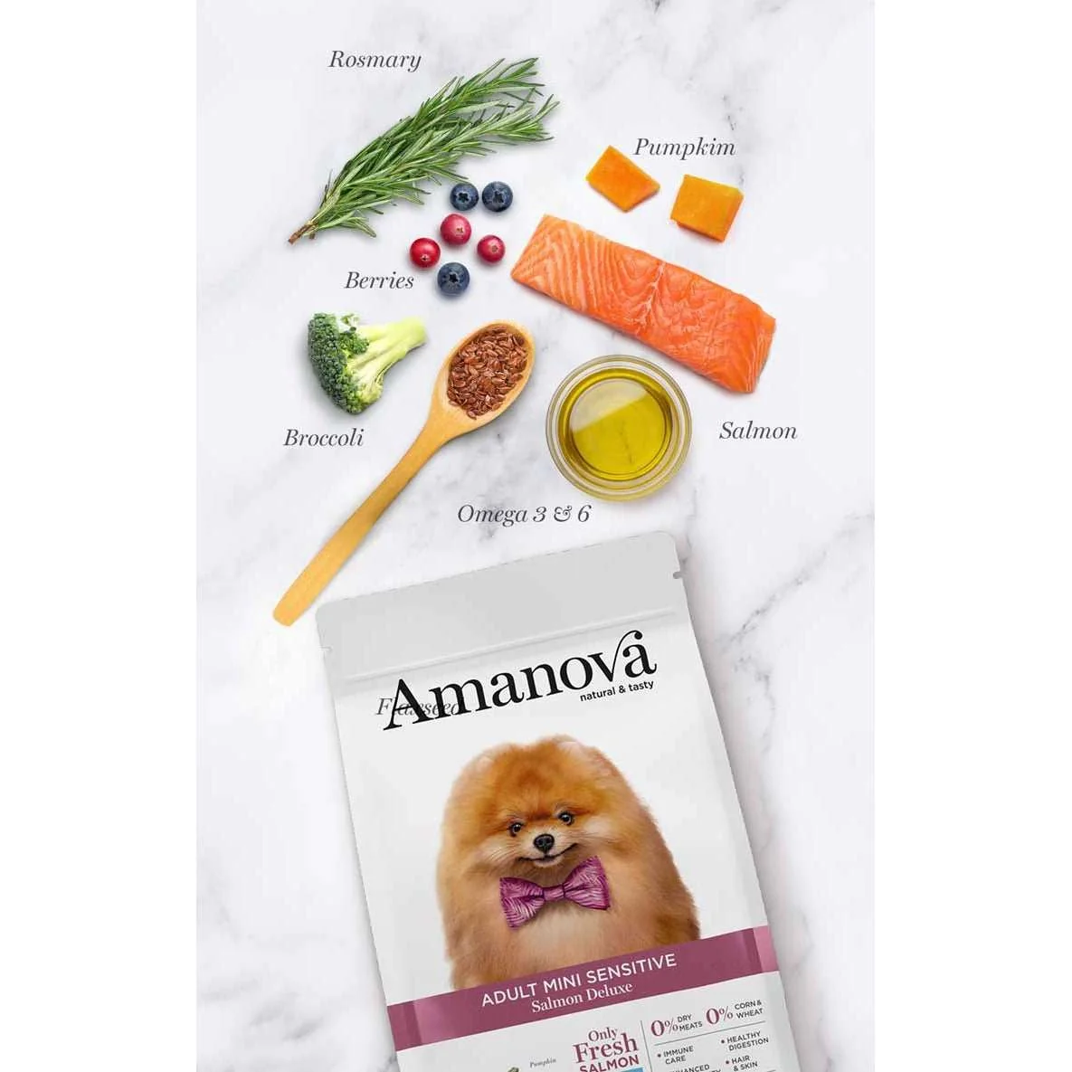 Amanova ADULT MINI SENSITIVE Salmon Deluxe 1